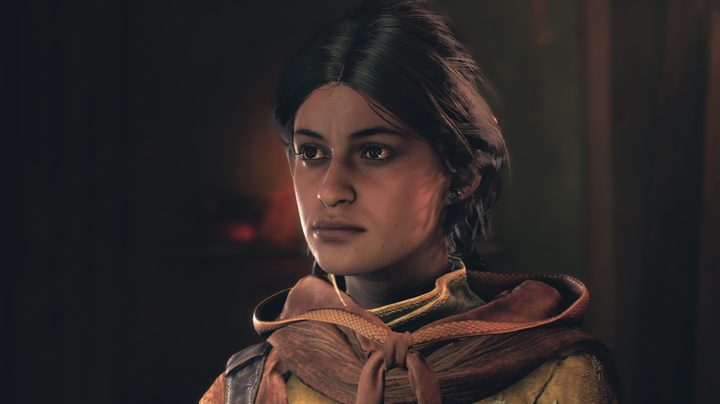headshot of indian woman haroona wearing cloak