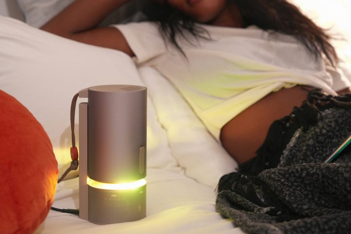 The ambient light feature of the Xgimi MoGo 3 Pro projector.