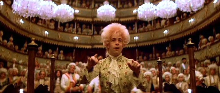 Tom Hulce in Amadeus.