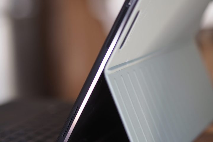 Asus ProArt PZ13 rear view showing kickstand.