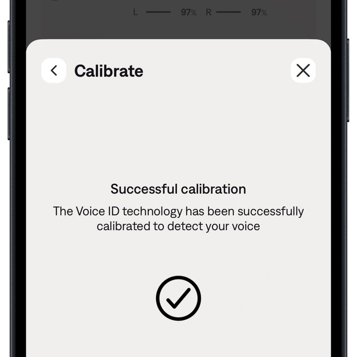 Bose QCE app for iOS: Voice ID (continued).