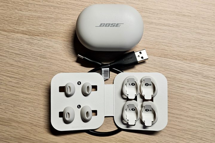 Bose QuietComfort Earbuds (2024) with accessories.
