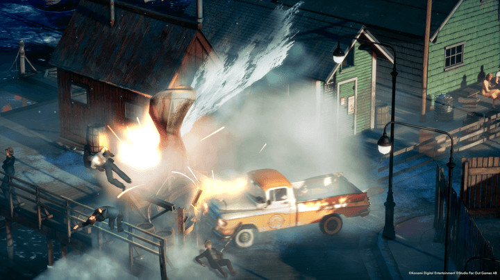 Pedestrians fly through the air in Deliver at all Costs.