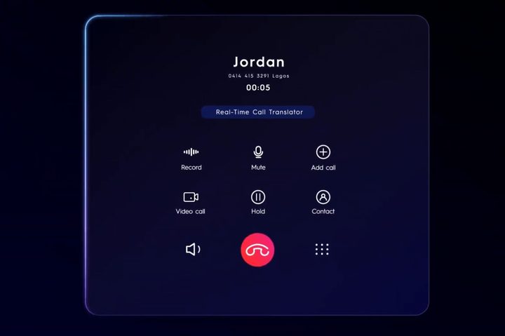Call translation with Tecno AI.