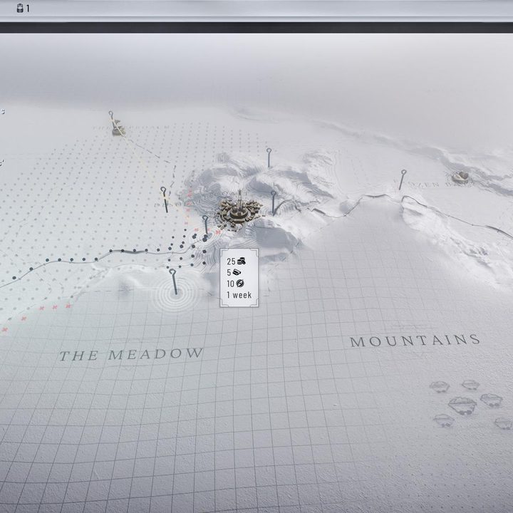 The image shows how pathways are connected in the Frostlands.