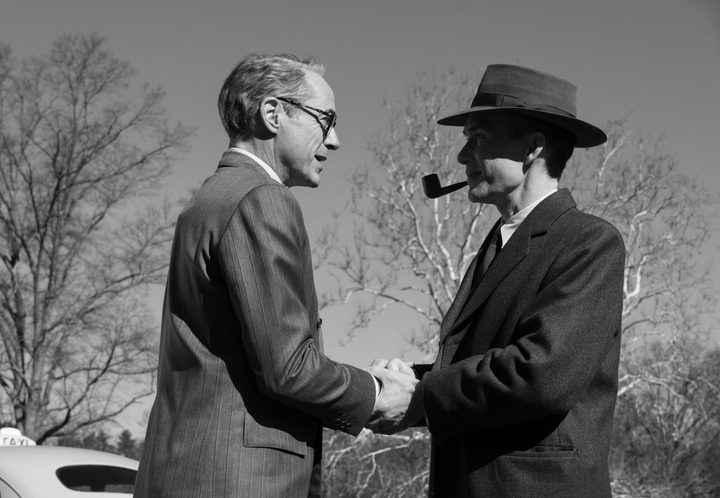 Robert Downey Jr. and Cillian Murphy in Oppenheimer.