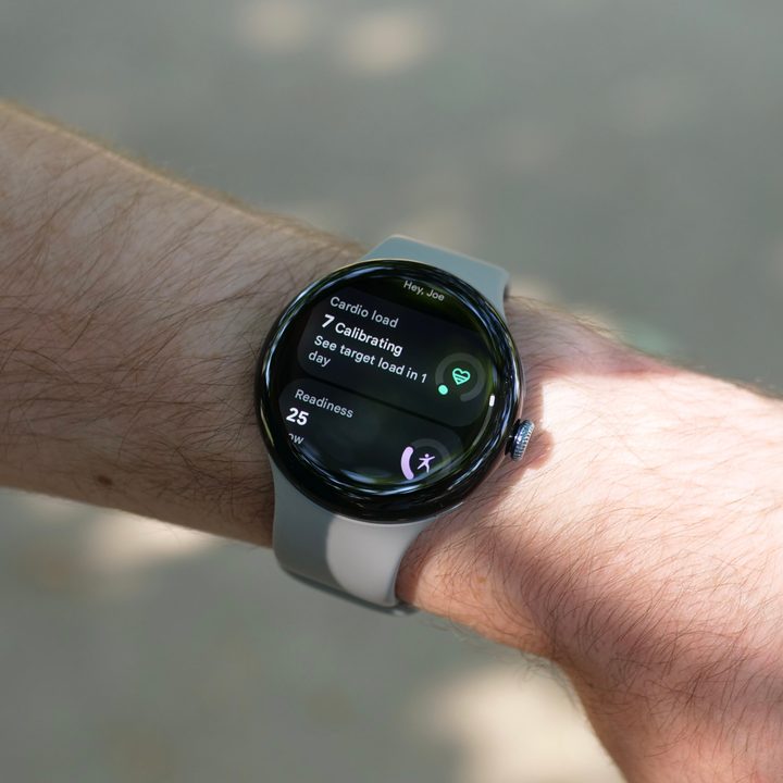 Cardio Load and Readiness Score on the Google Pixel Watch 3.