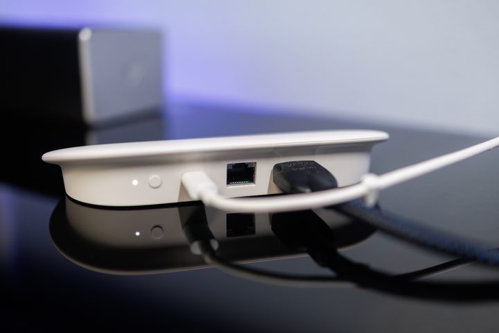 The rear of the Google TV Streamer.