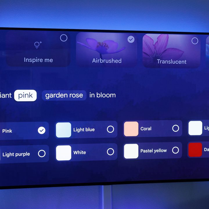 The Custom AI art section of the new Ambient Mode on Google TV Streamer.