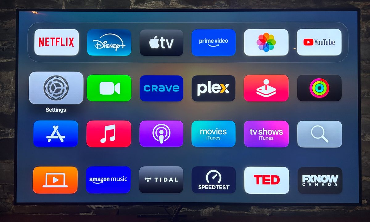 Updating an Apple TV 4K to tvOS 18: Step 1.