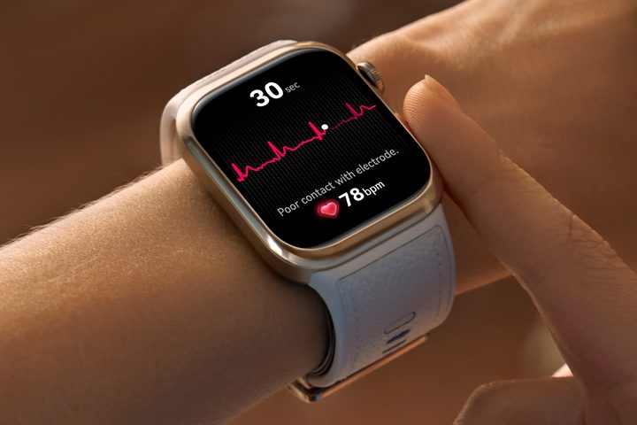 A promotional image of the Huawei Watch D2.