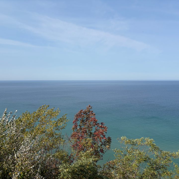 A photo of Lake Michigan, taken with the iPhone 16.