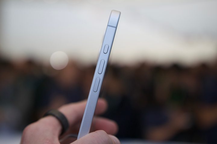 Side edge of the iPhone 16