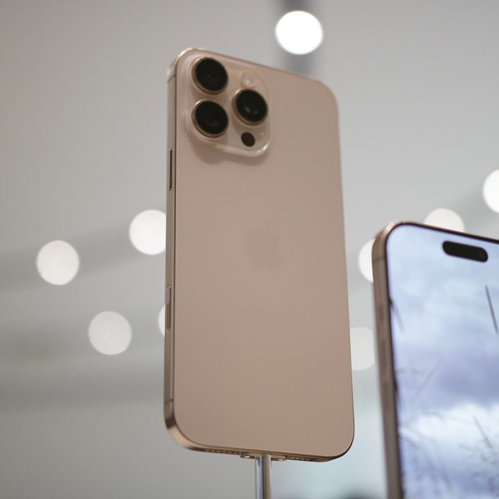 The Desert Titanium iPhone 16 Pro.
