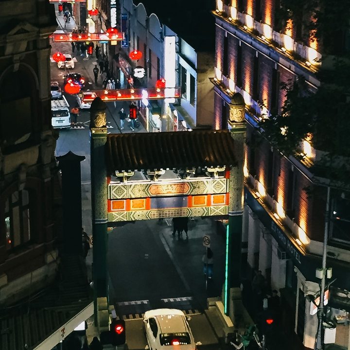 A photo of a street taken with the iPhone 6 camera