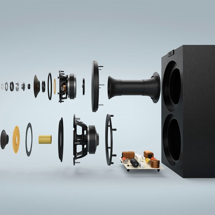 An exploded view of the Q Concerto's MAT technology.