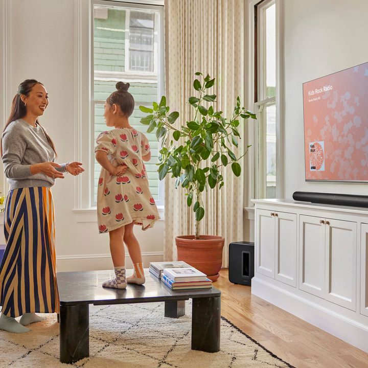 Leaked images of the purported Sonos Arc Ultra and Sub 4.