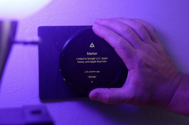 The Matter settings screen on the fourth-generation Nest Thermostat.