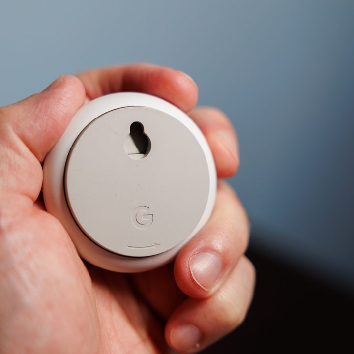 The second-generation Nest temperature sensor.