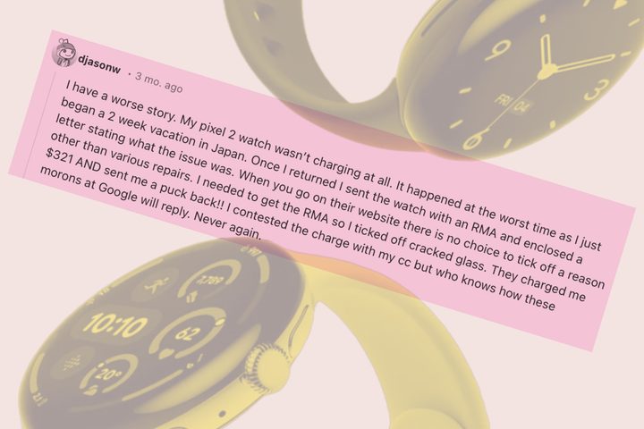 Google Pixel Watch 3 complaint.