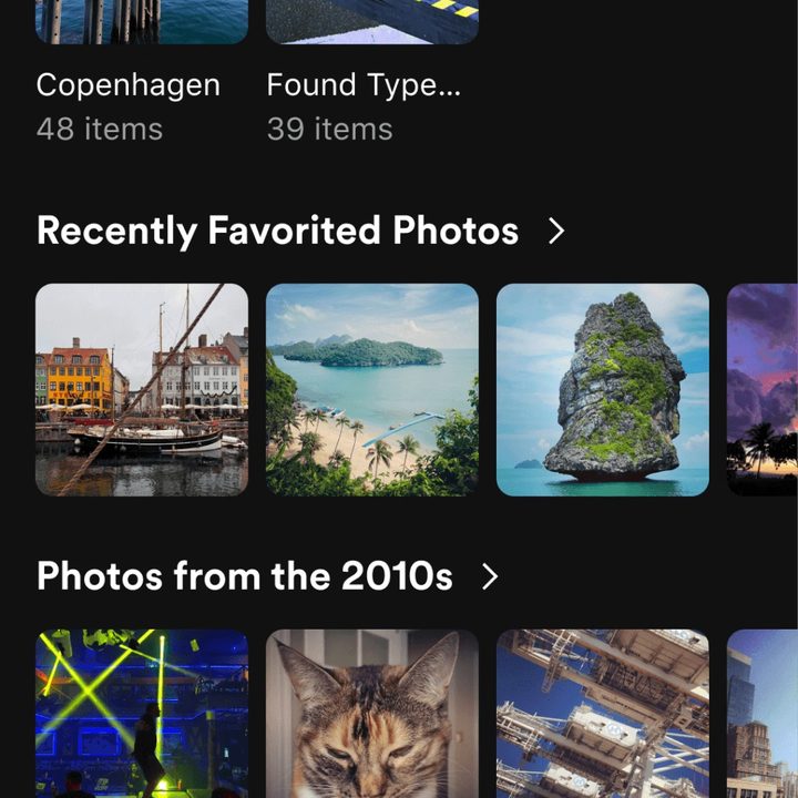 Plex Photos mobile app.
