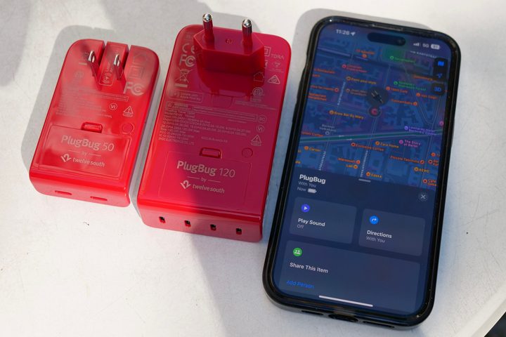 The PlugBug charger and Find My.