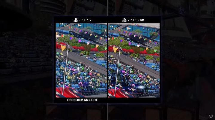 A comparison of PSSR in Ratchet and Clank Rift Apart.