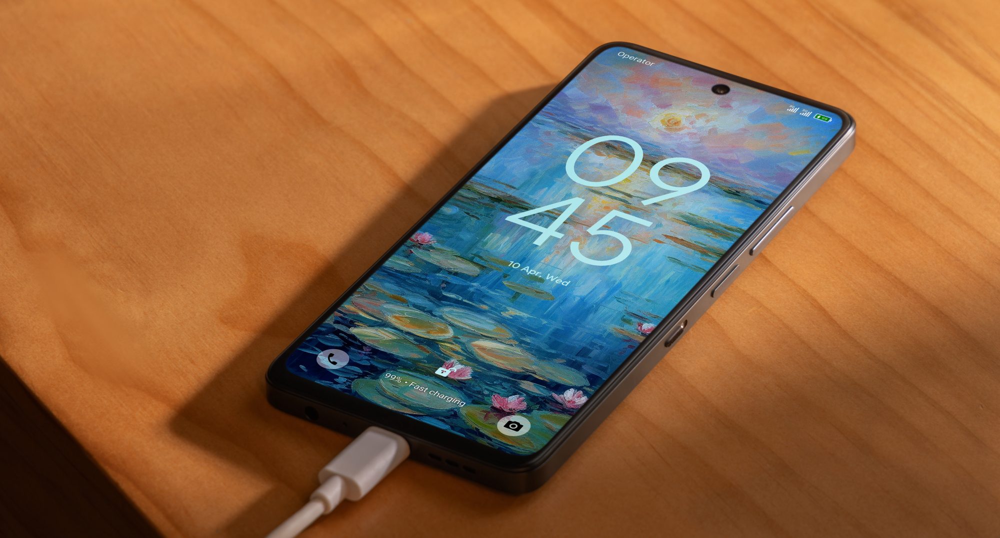 TCL 50 NXTPAPER smartphone on table.