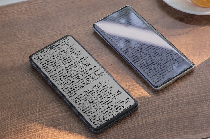 TCL 50 NXTPAPER and another phone.