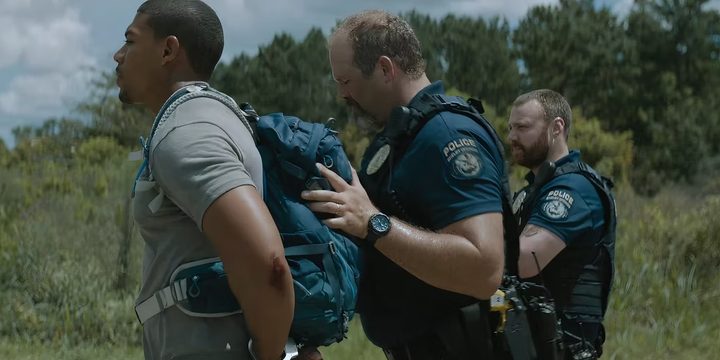 Terry Richmond stopped by the police in Rebel Ridge