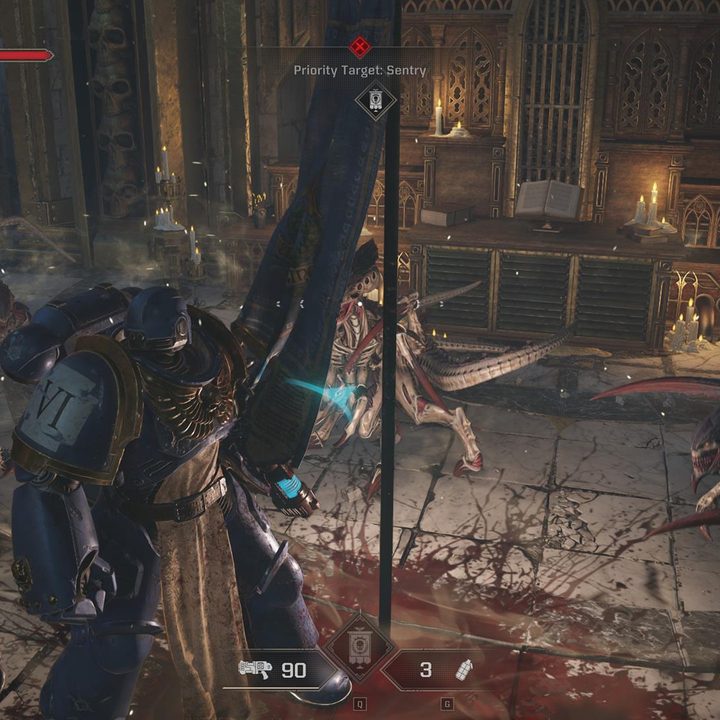 The image shows the Vanguard defending a position next to a Chapter Banner.