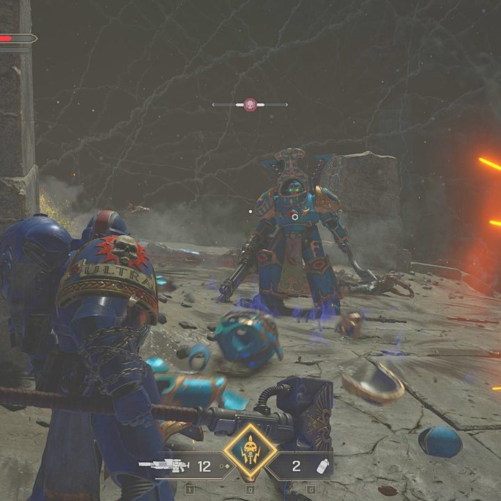 The image shows the player coming across a Scarab Occult Terminator.