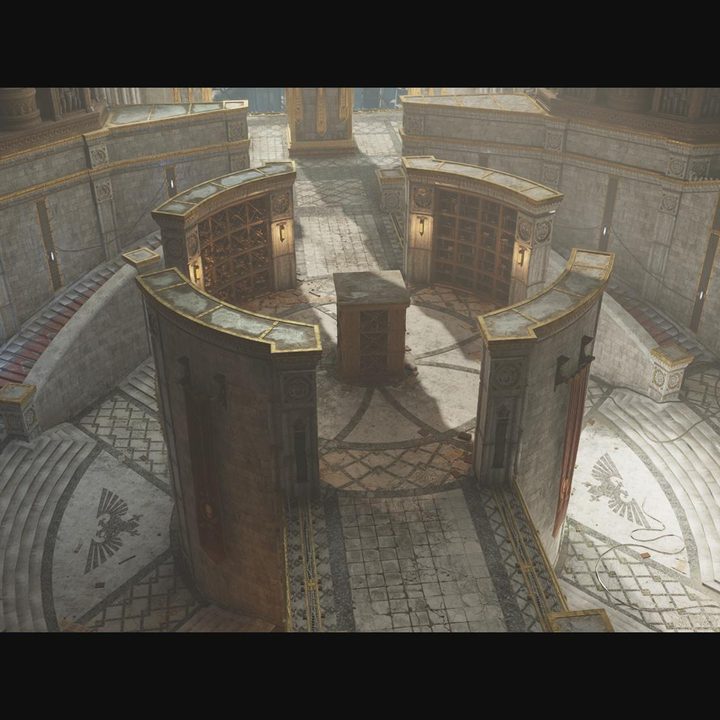 The image shows the center of an ancient ruin and site of a battlefield