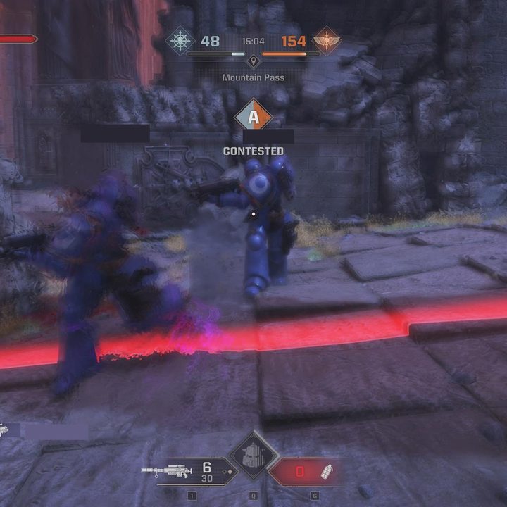 The image shows a stealthed player who can't be detected by their enemies.