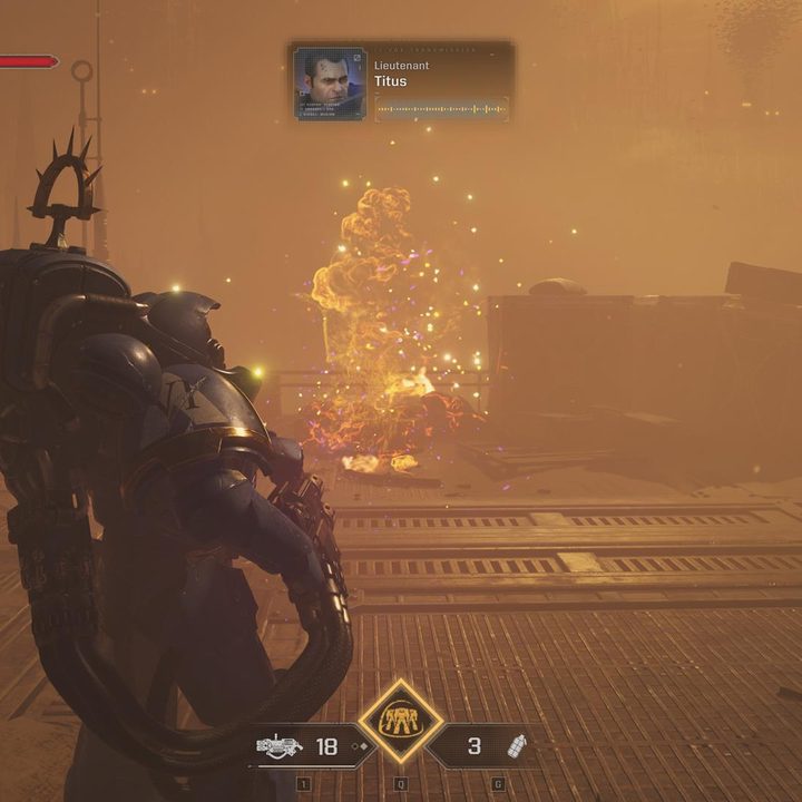 The image shows the Heavy class firing their Multi-Melta weapon.