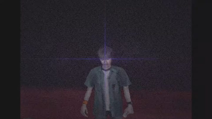 A charecter in Siren using sightjacking to see themselves.