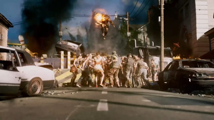 A horde of zombies about to get slammed in Black Ops 6.