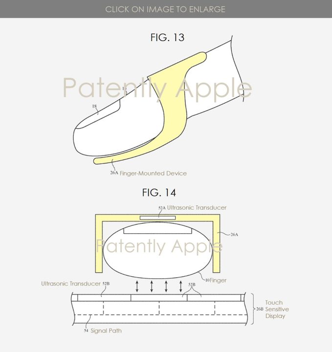 Patent for Apple finger devices.
