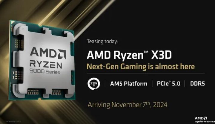 AMD Ryzen 9000X3D announcement.