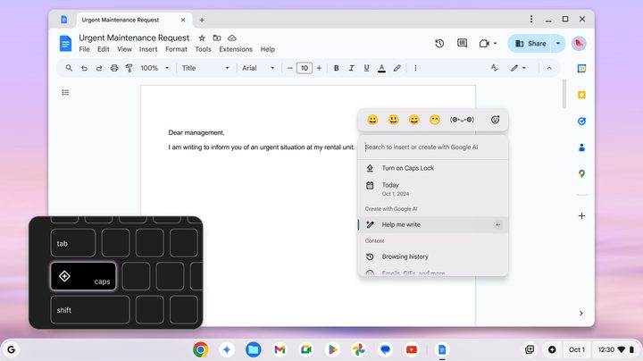 Quick Insert key on Chromebook.