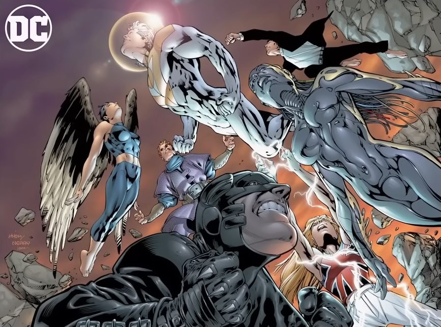 The Authority in a panel from DC Comics.