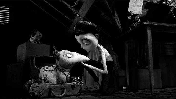 Sparky and his owner, Victor, in Frankenweenie.
