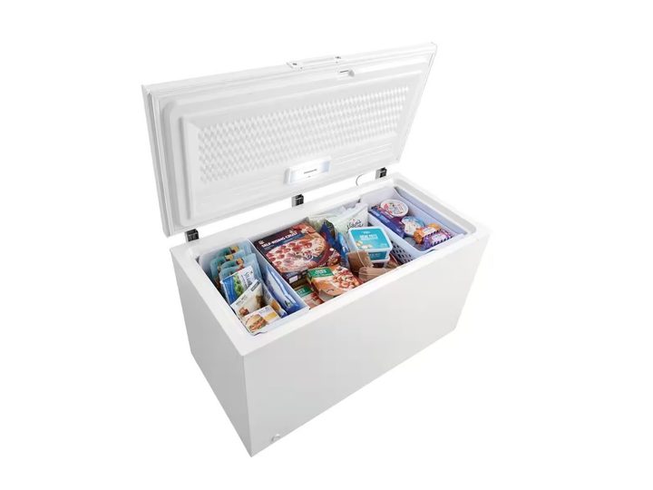 An example of how the Frigidaire 14.8 cu. ft. Manual Defrost Chest Freezer might look when full.
