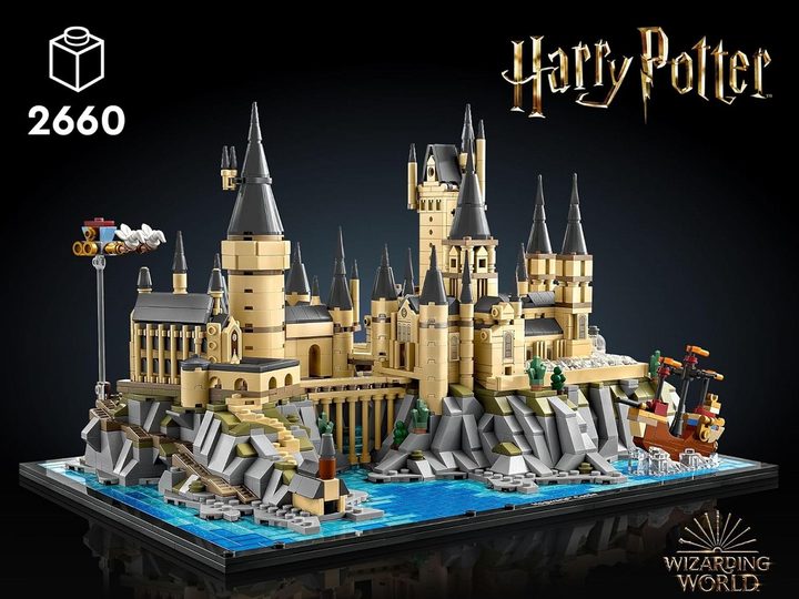 The LEGO Harry Potter Hogwarts Castle and Grounds.