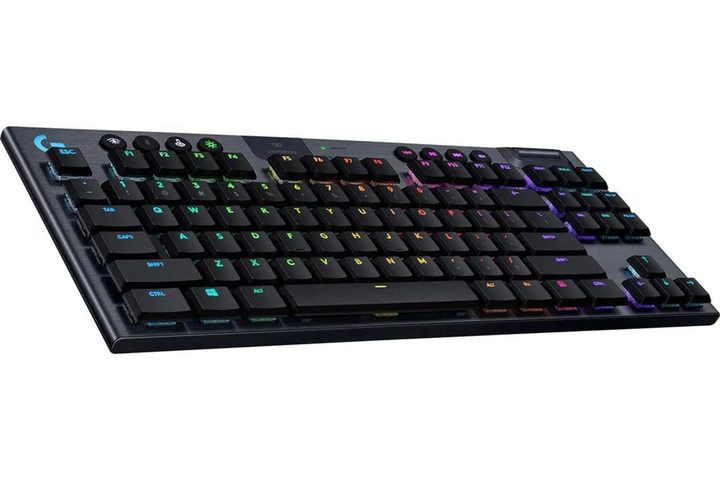 The Logitech G915 TKL Wireless Keyboard on a white background.