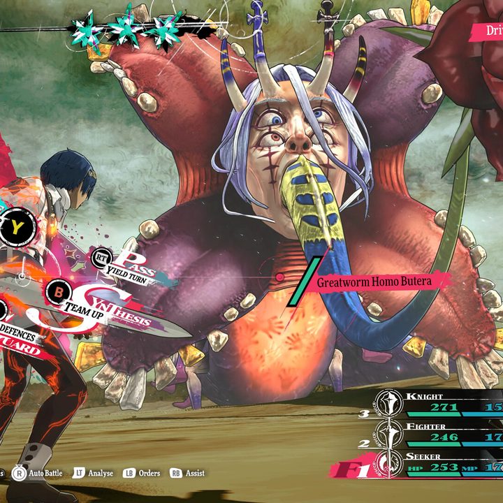 The turn-based battles in Metaphor: ReFantazio.