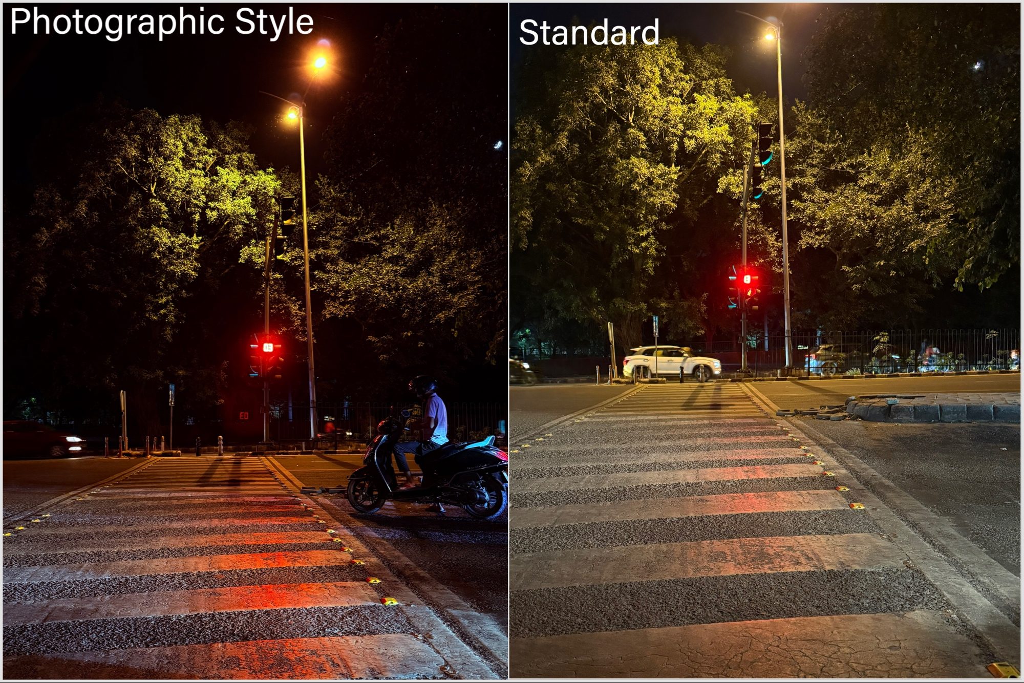 Comparison sample 6 of pictures clicked with and without Photographic Styles on iPhone 16 Pro.