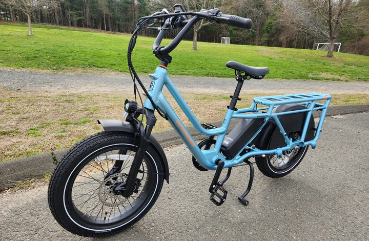 Rad Power Bikes Radwagon 5 left front three-quarter view.