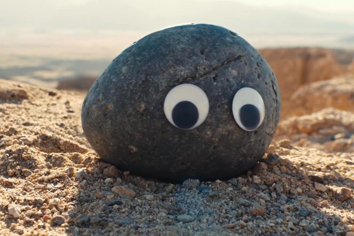 A rock with googly eyes from "Everything Everywhere All at Once."