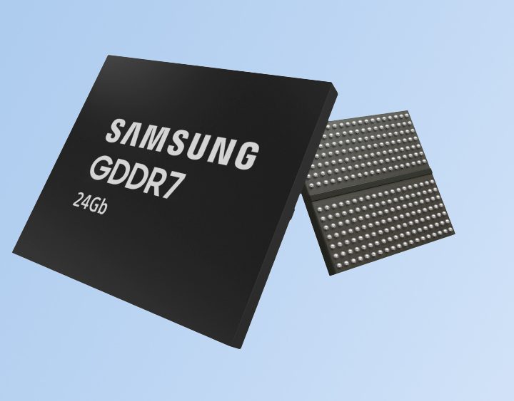Samsung's new GDDR7 VRAM.